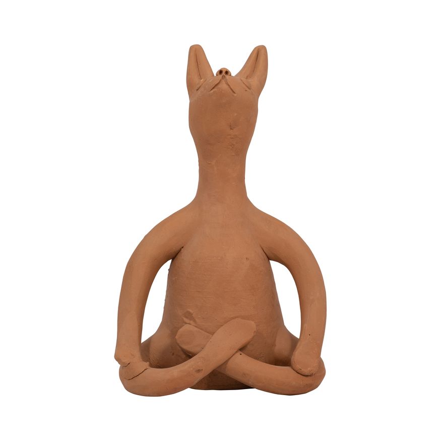 Sagebrook 7" Terracotta Namaste Yoga Bunny