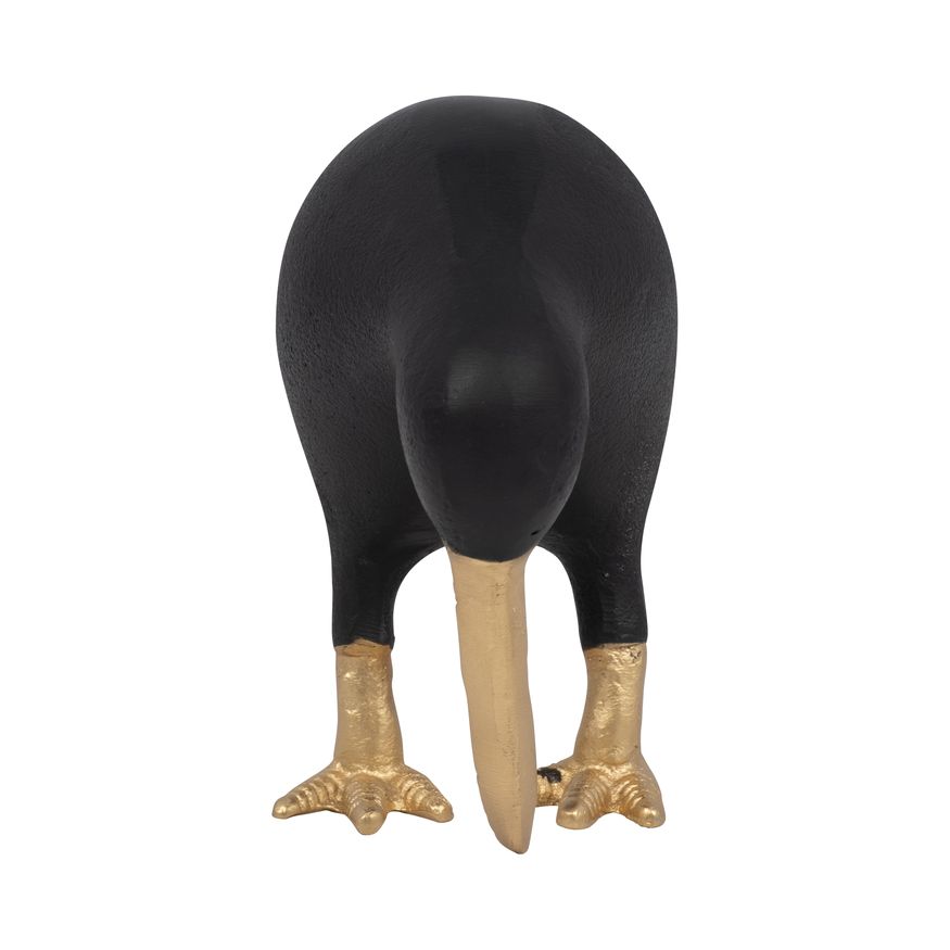 Sagebrook 6" Metal Kiwi Child - Black/Gold