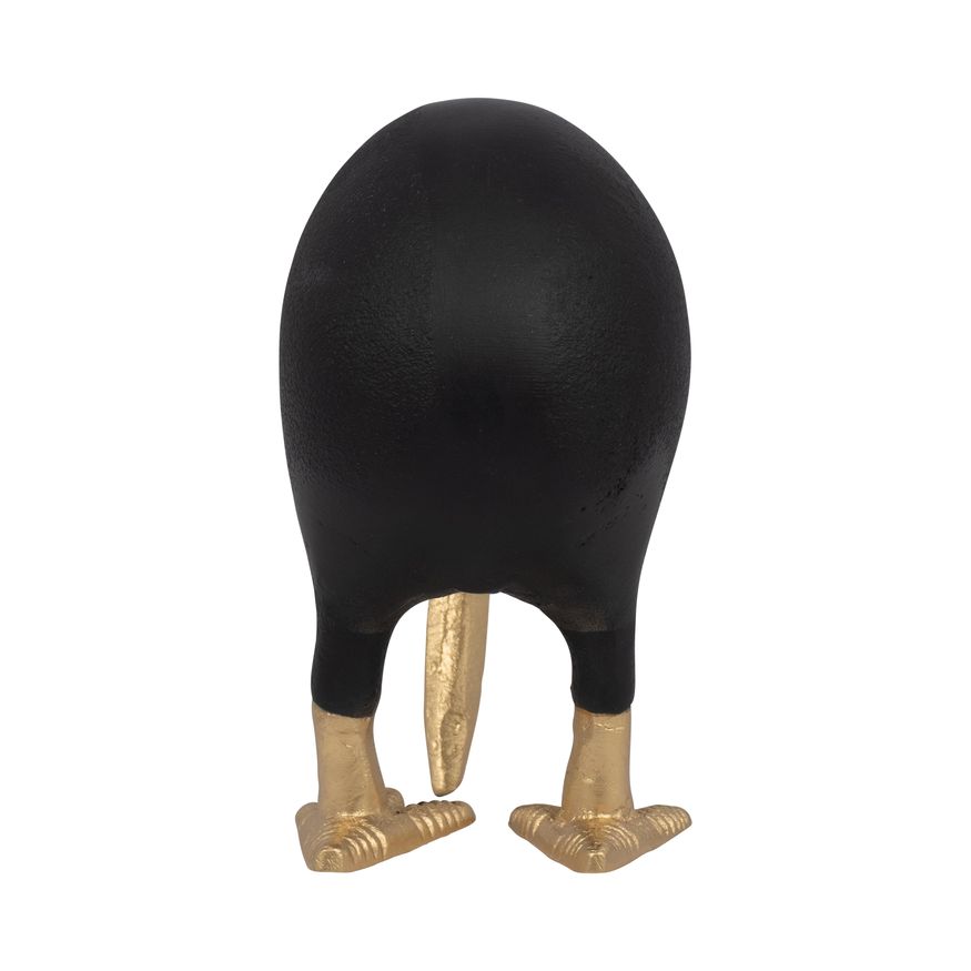 Sagebrook 6" Metal Kiwi Child - Black/Gold