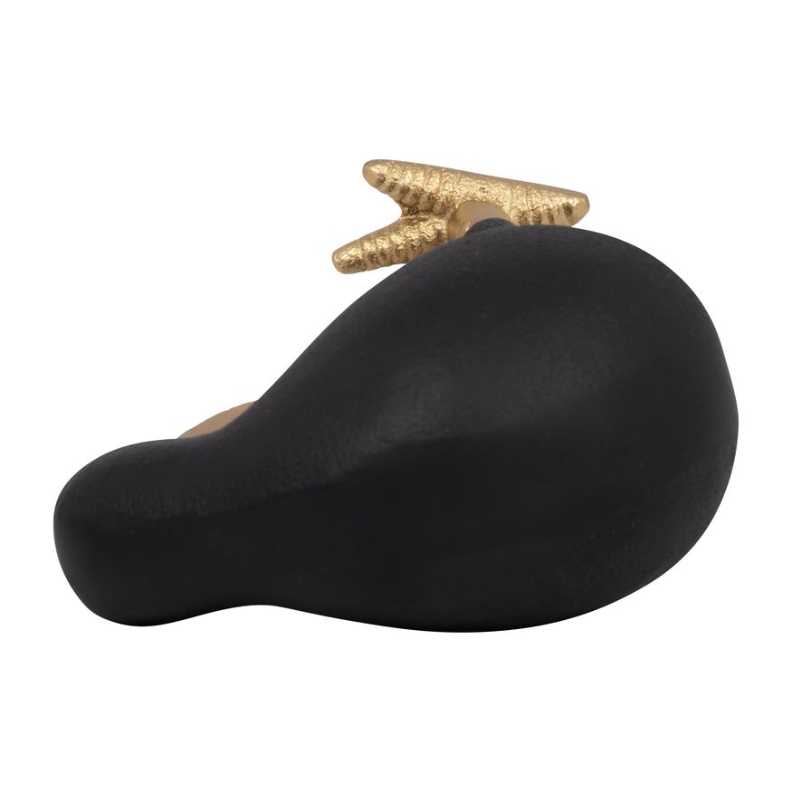 Sagebrook 6" Metal Kiwi Child - Black/Gold