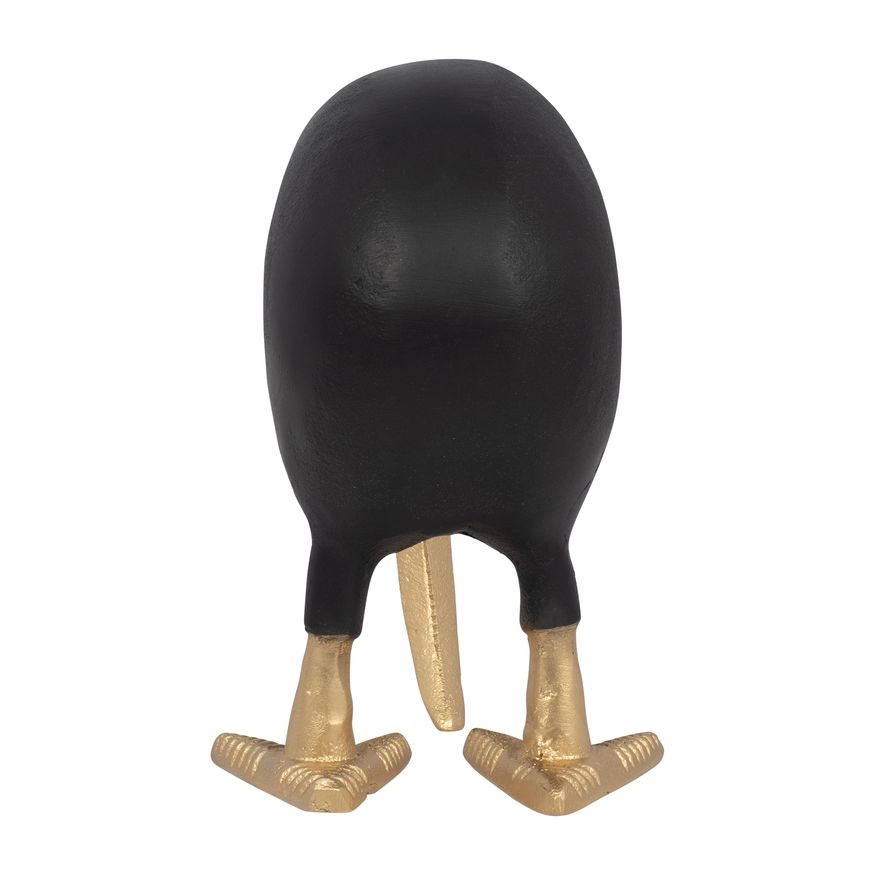 Sagebrook 9" Metal Kiwi Mom - Black/Gold