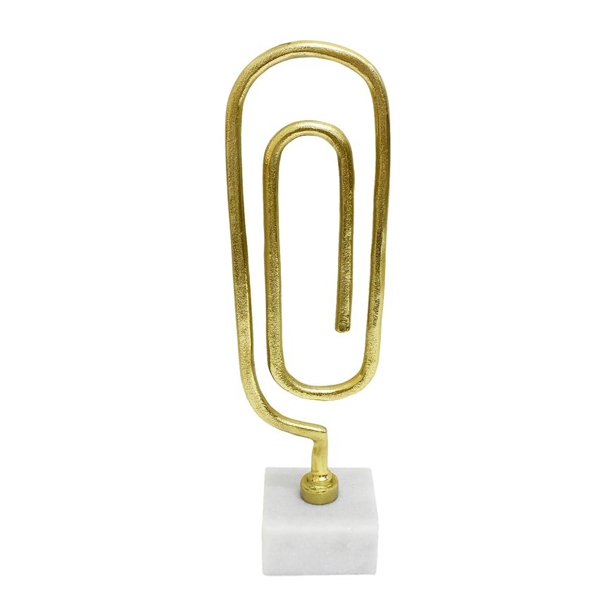 Sagebrook 18" Metal Paper Clip Sculpture