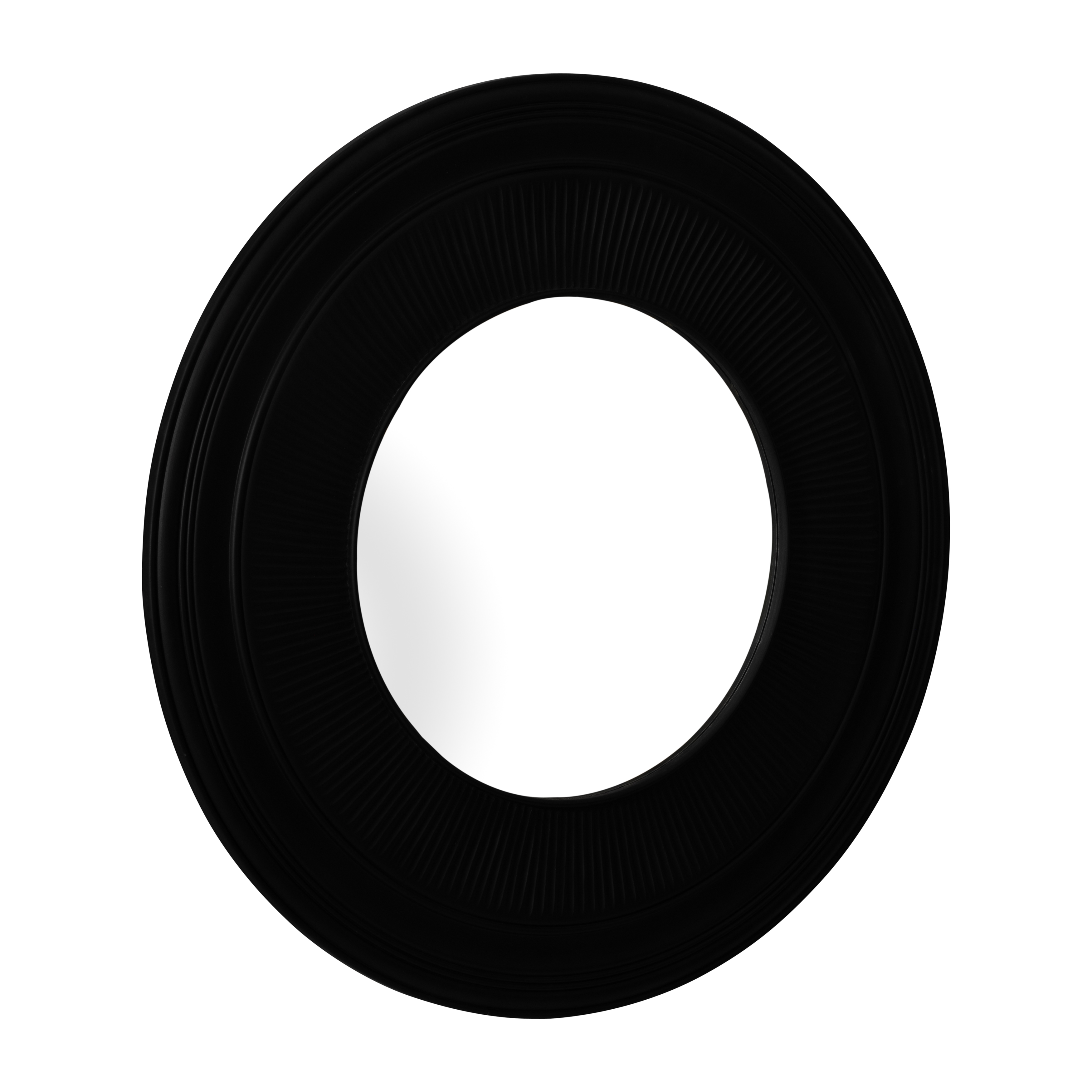 Sagebrook - 48" Round Noir Wall Mirror in Black