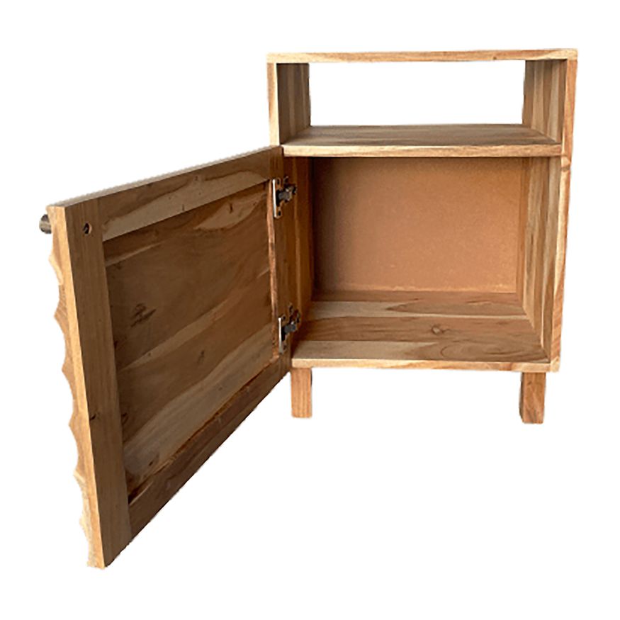 Sagebrook - Single Door Side Cabinet in Natural