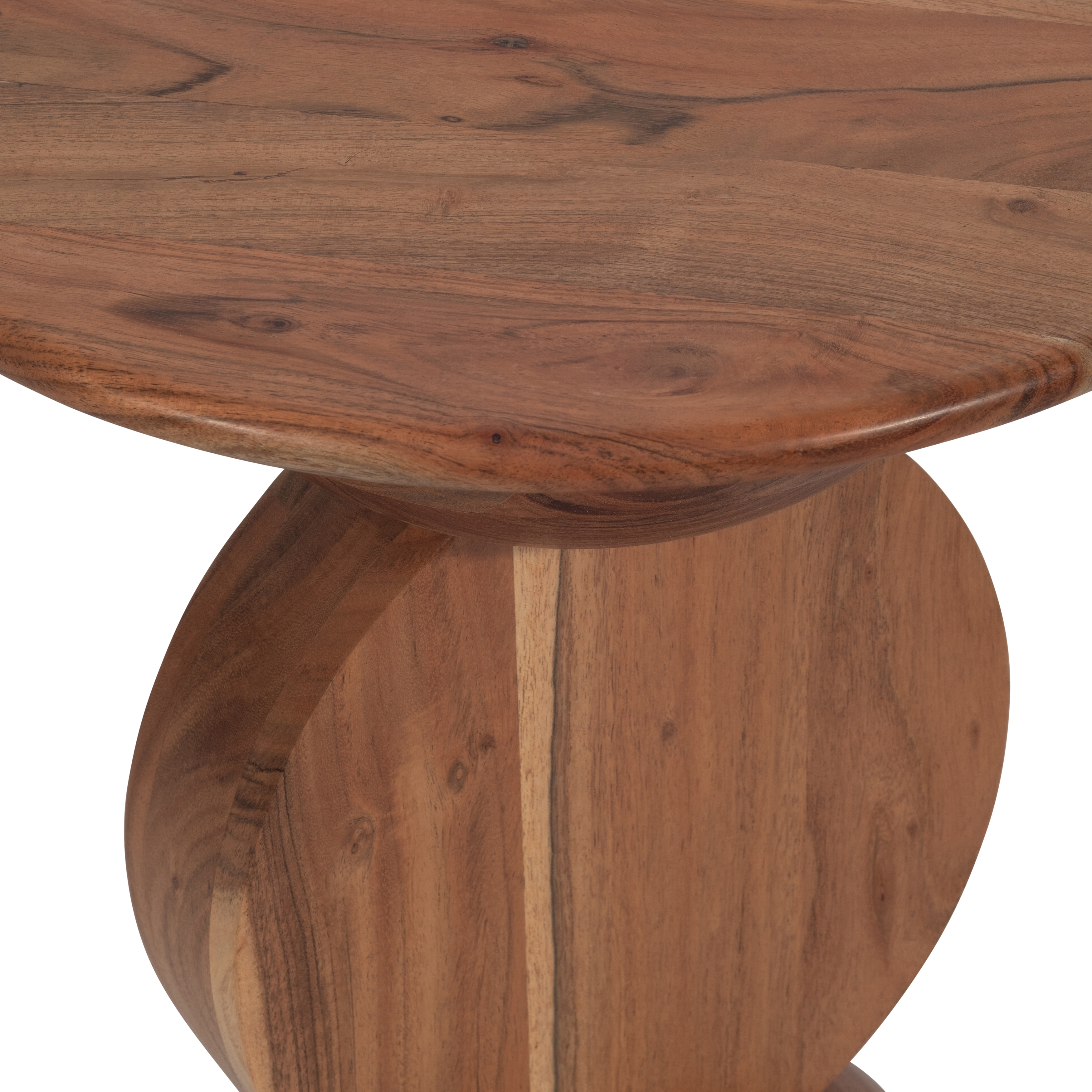 Sagebrook - 19" Solid Wood Disc On Dome Side Table in Natural