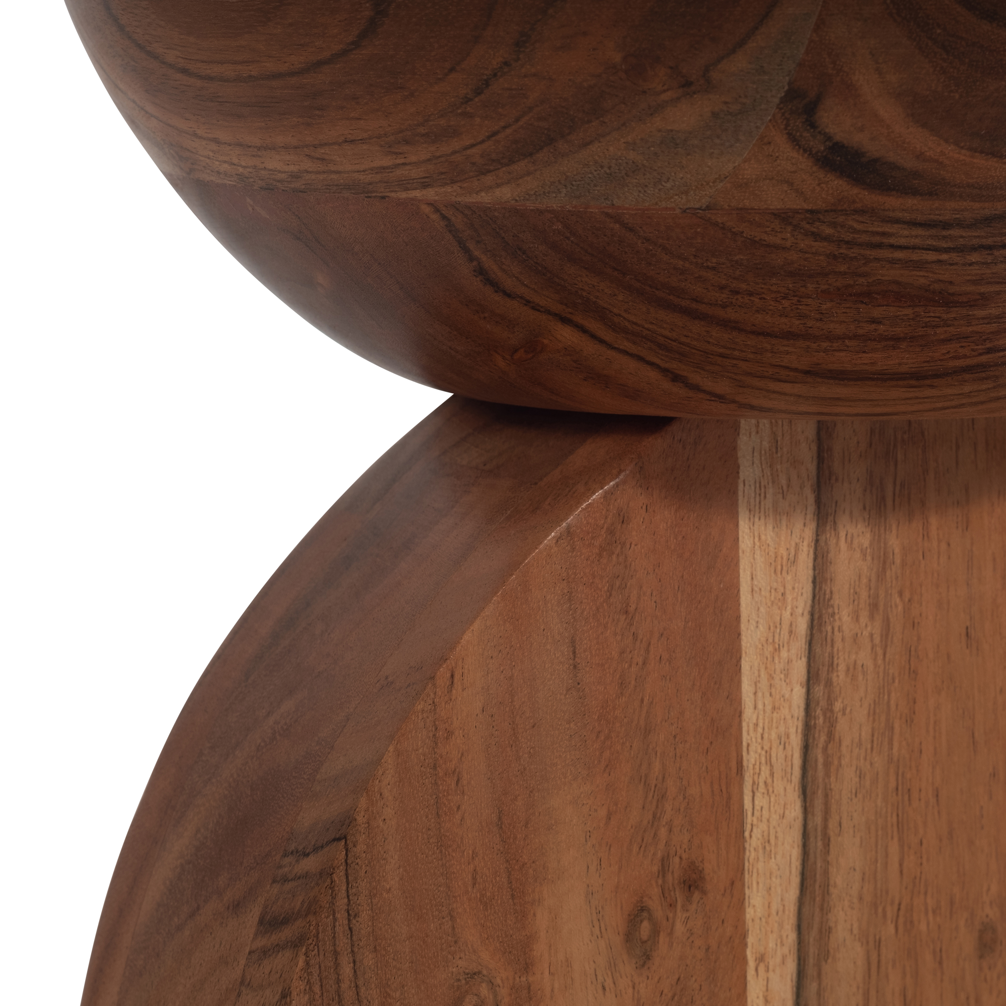 Sagebrook - 19" Solid Wood Disc On Dome Side Table in Natural