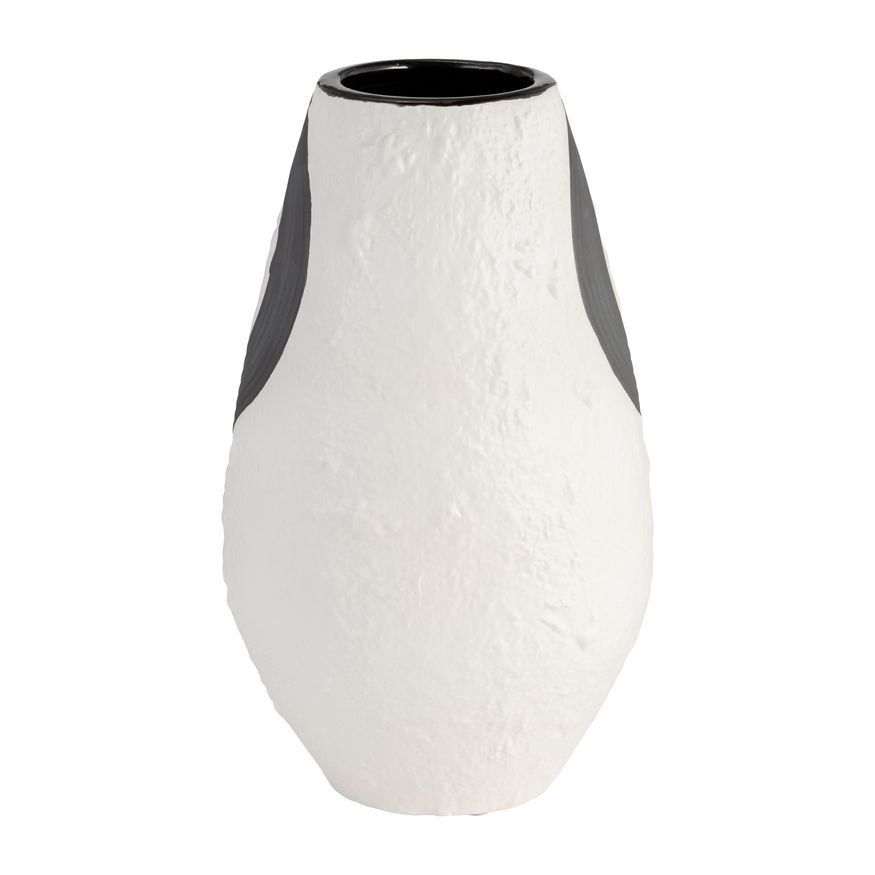 Sagebrook - 11" Stoneware Noir Vase in Black/White