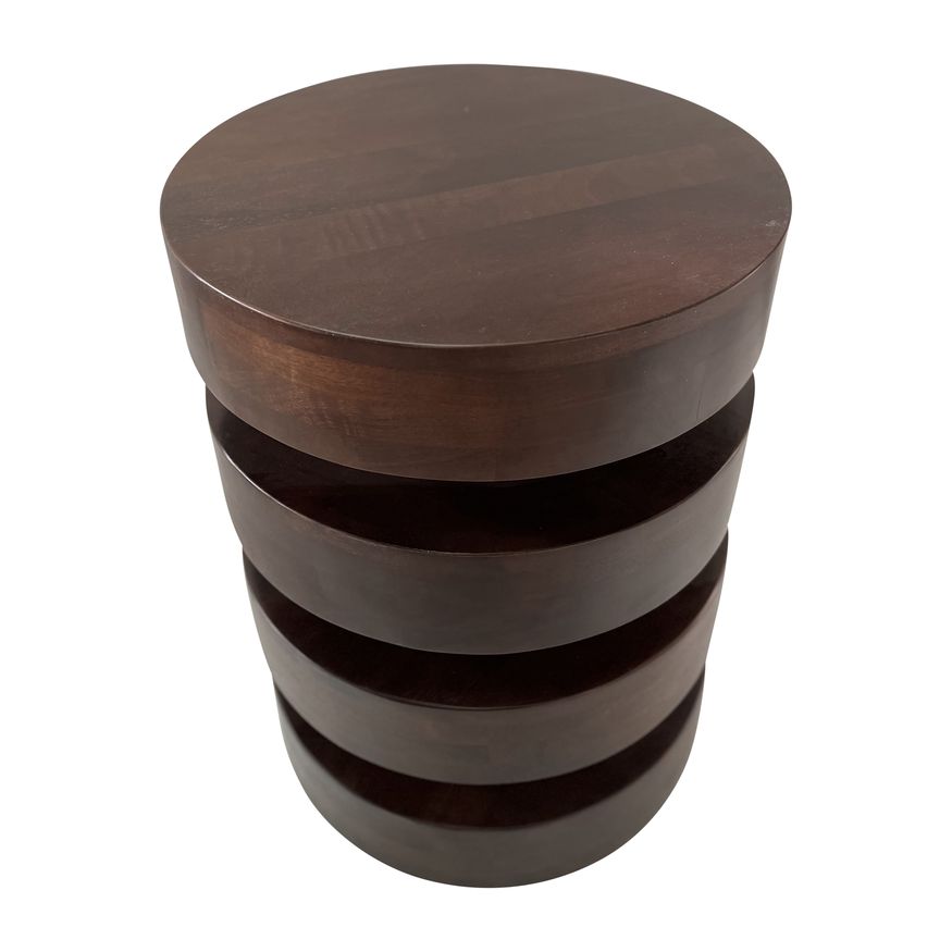 Sagebrook - Wood Stacks Side Table in Brown