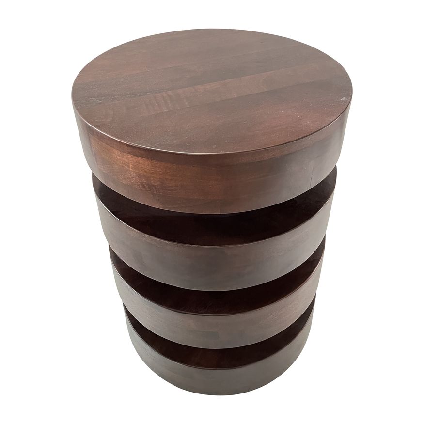 Sagebrook - Wood Stacks Side Table in Brown