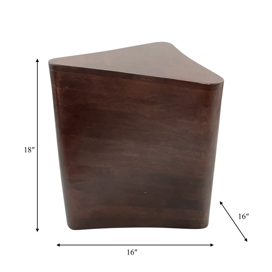 Sagebrook - Wood Modern Side Table in Brown