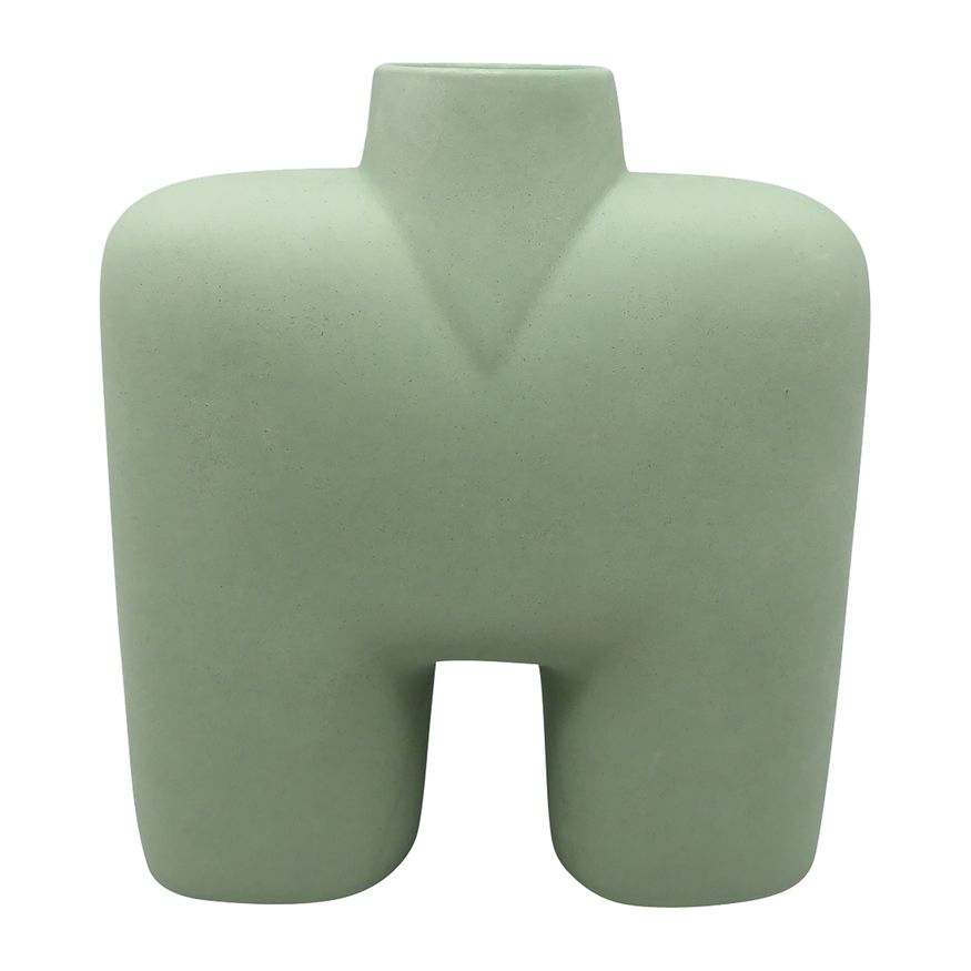 Sagebrook 7" Ceramic Square Shape Vase