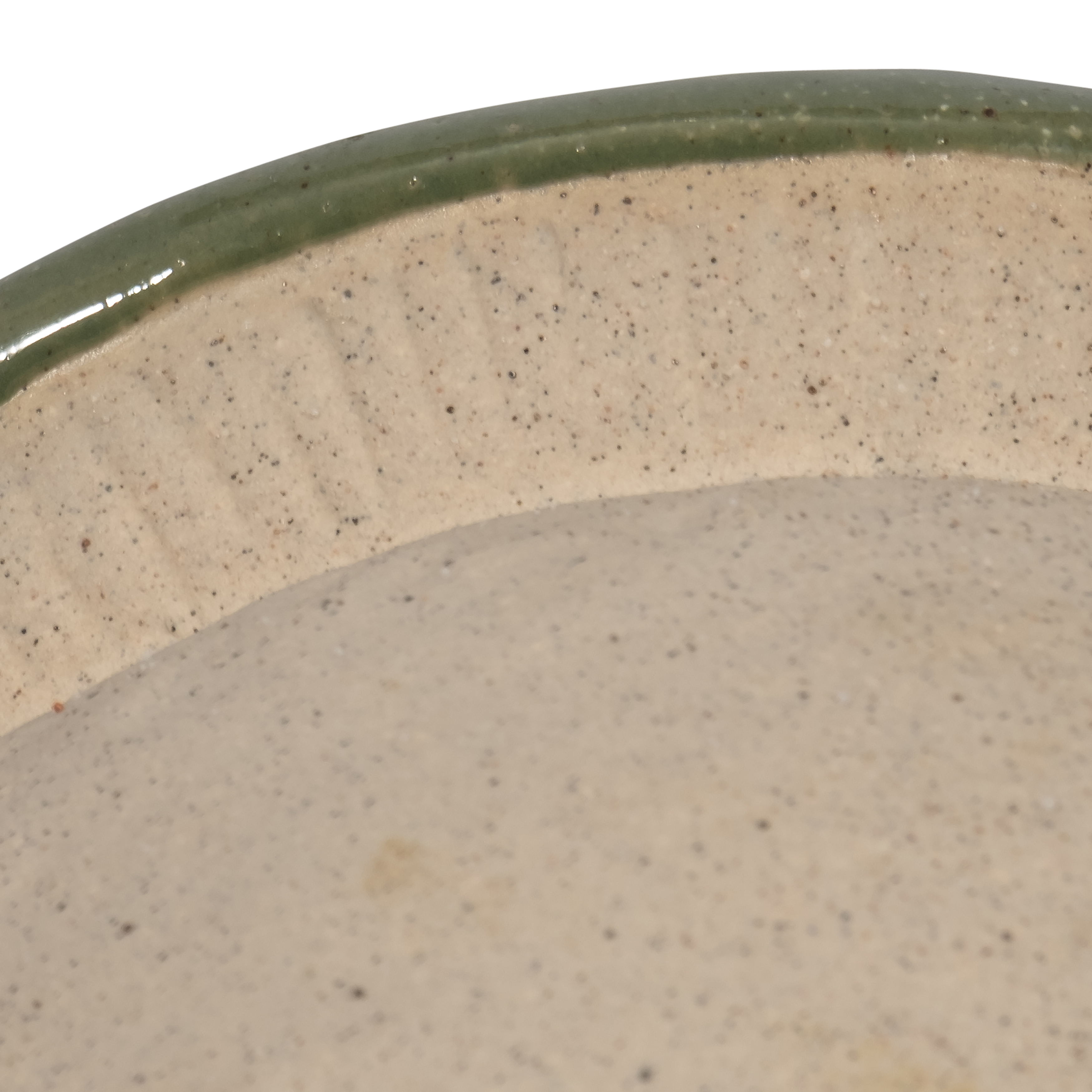 Sagebrook 6" Ceramic Round Bird Feeder - Green