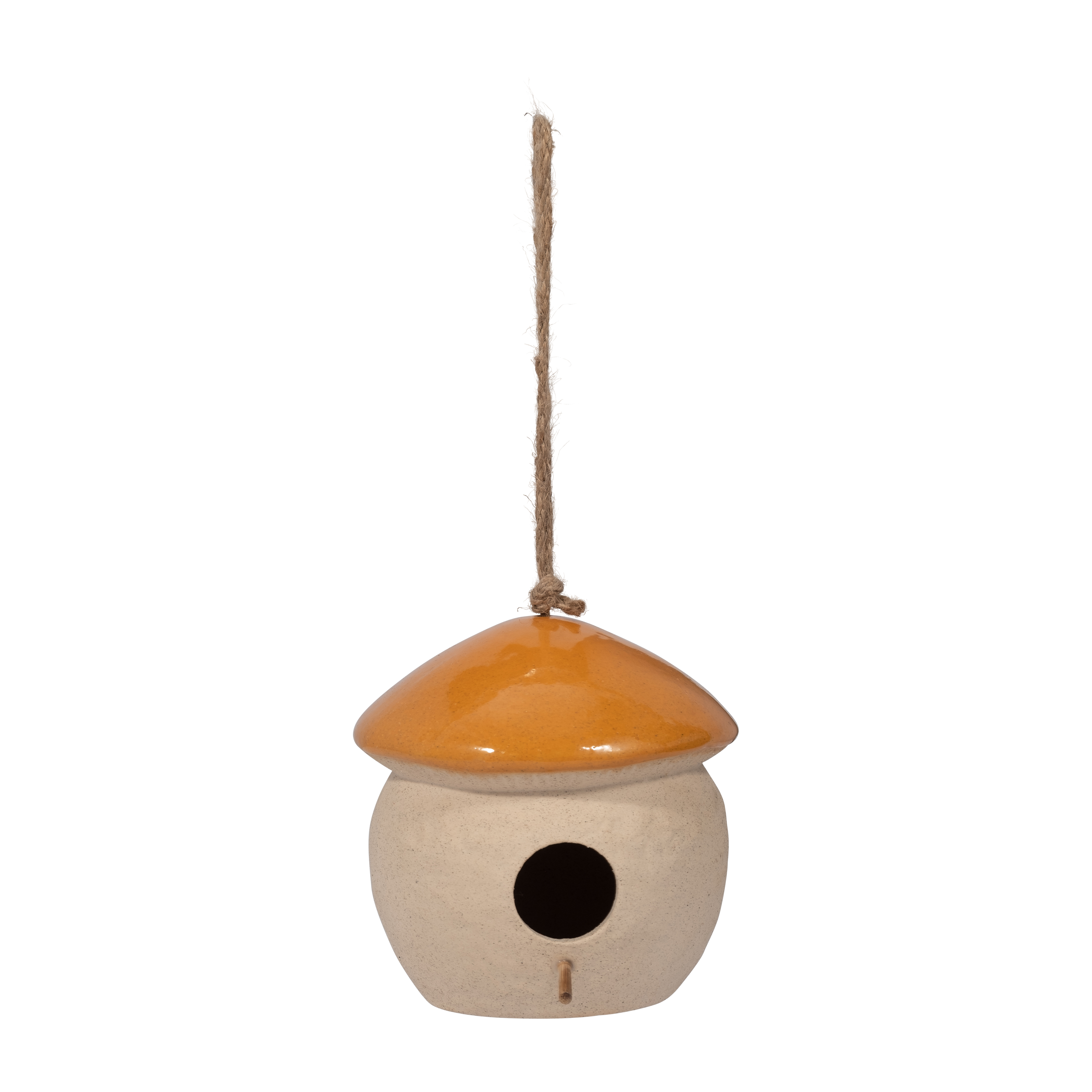 Sagebrook 6" Ceramic Round Bird Feeder