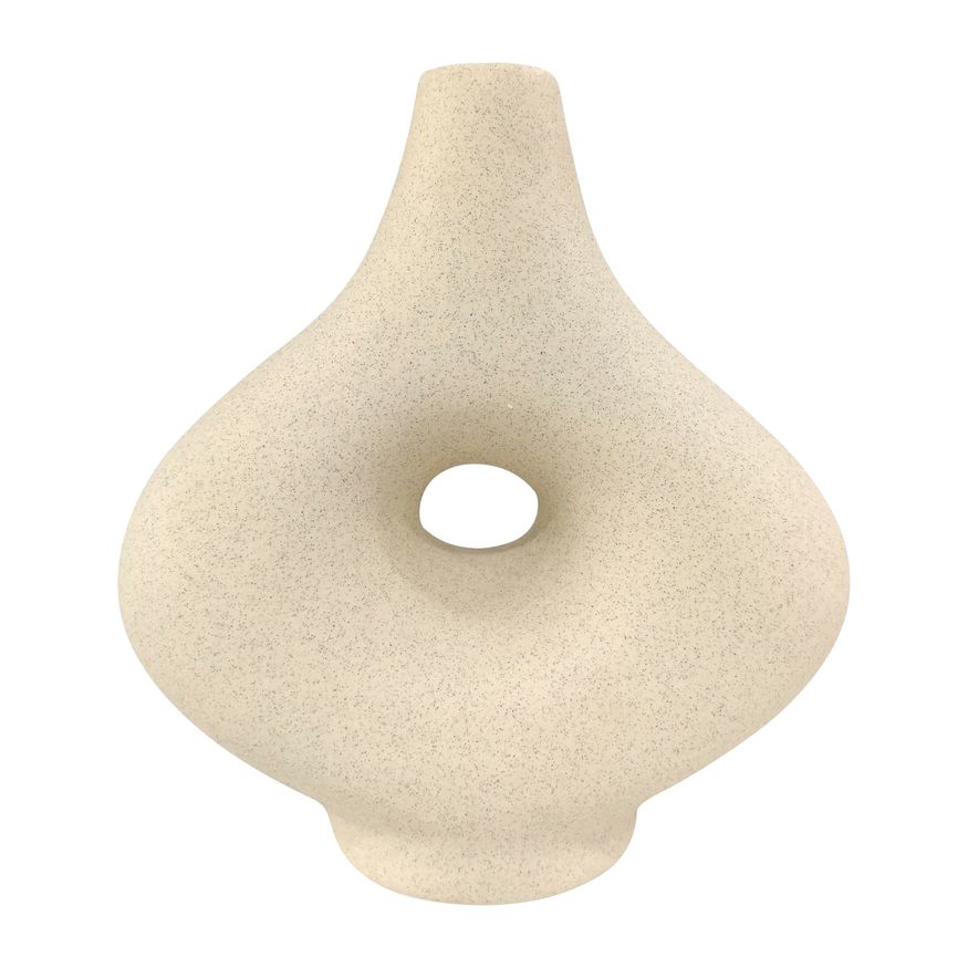 Sagebrook 7" Ceramic Short Open Cut-out Nomad Vase