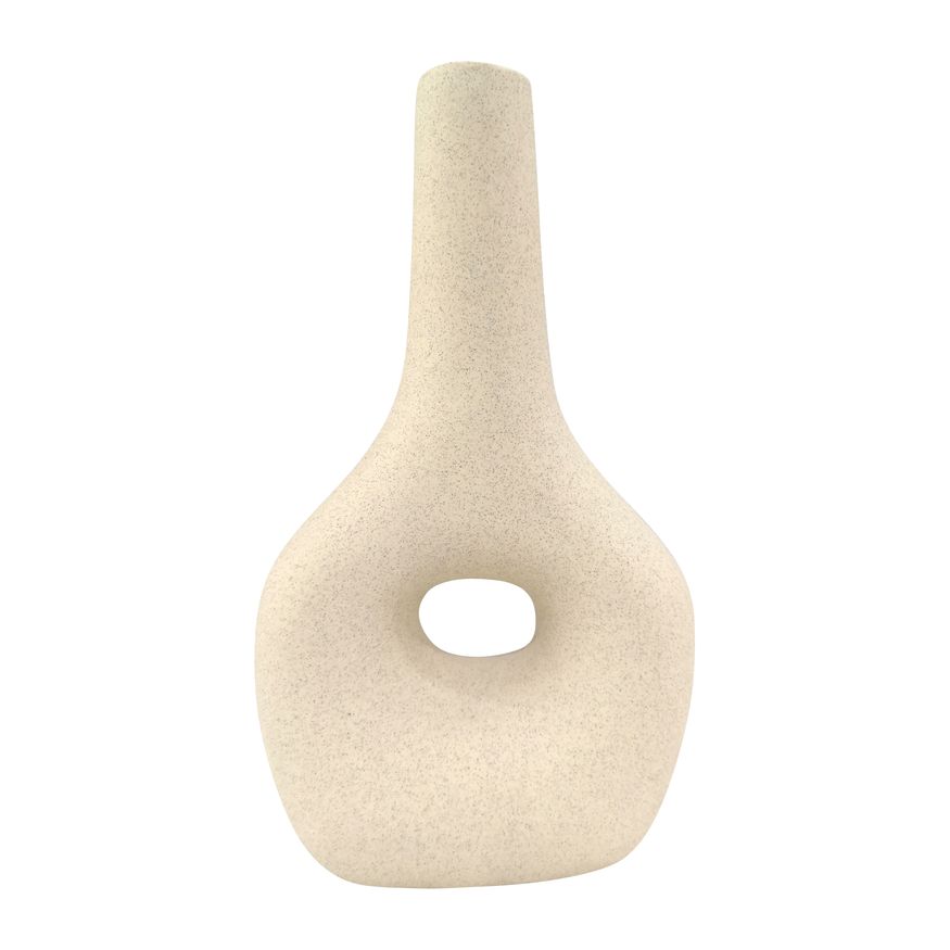 Sagebrook 7" Ceramic Short Open Cut-out Nomad Vase