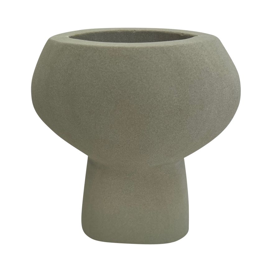 Sagebrook 7" Stone Bulbous Vase