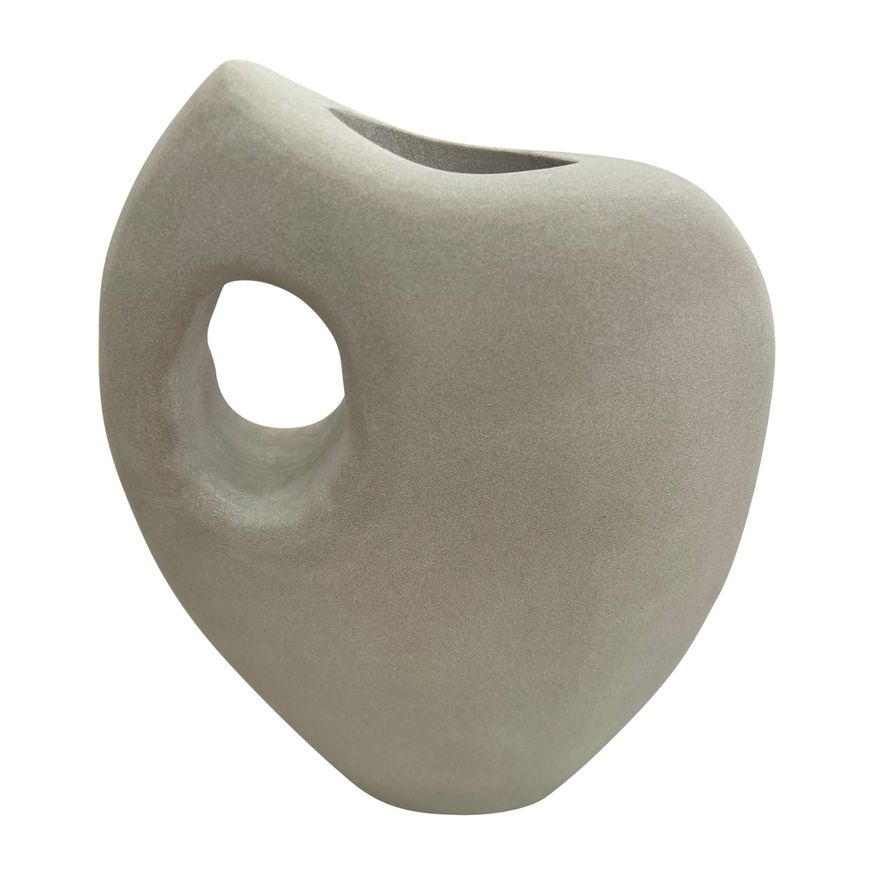 Sagebrook - 12" Stone Tribal Vase in Natural