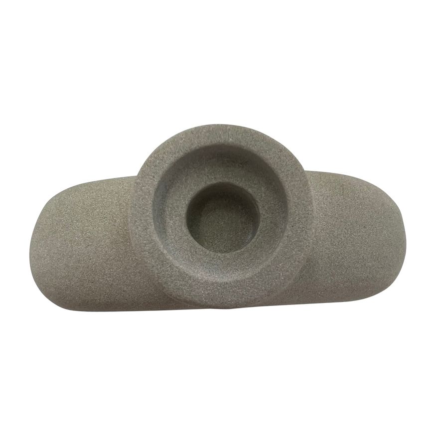 Sagebrook - 10" Stone Open Cut Votive Holder in Natural