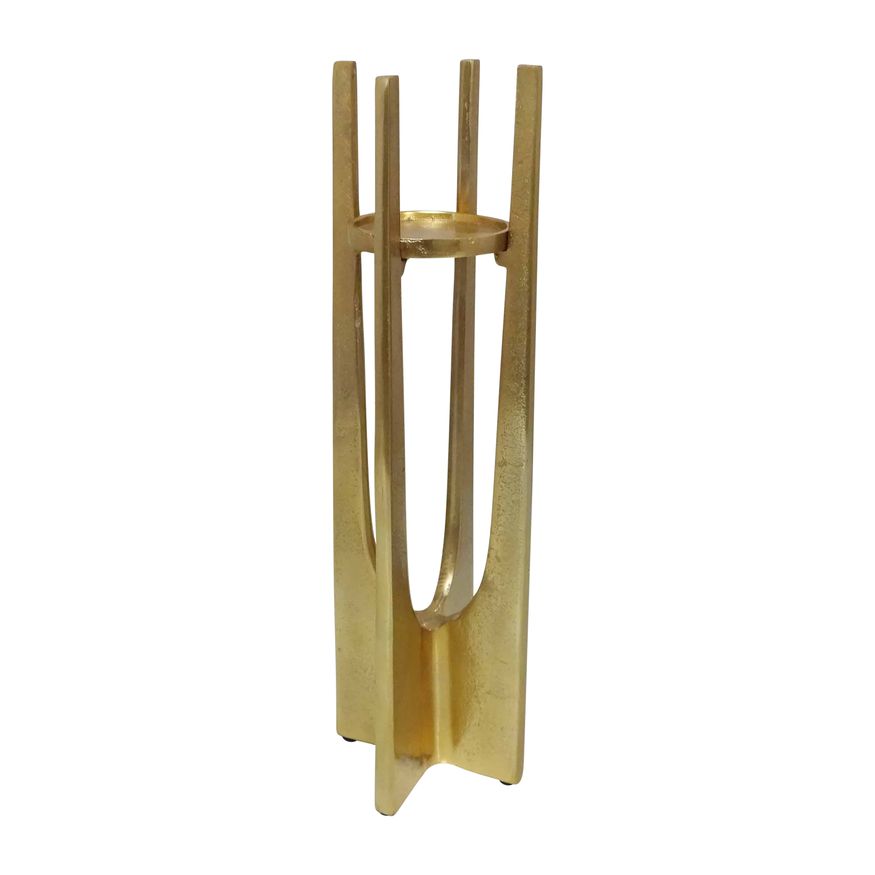 Sagebrook 12" Metal Pillar Candle Holder