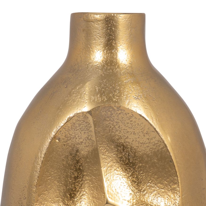 Sagebrook 19" Metal Cut-out Vase - Gold