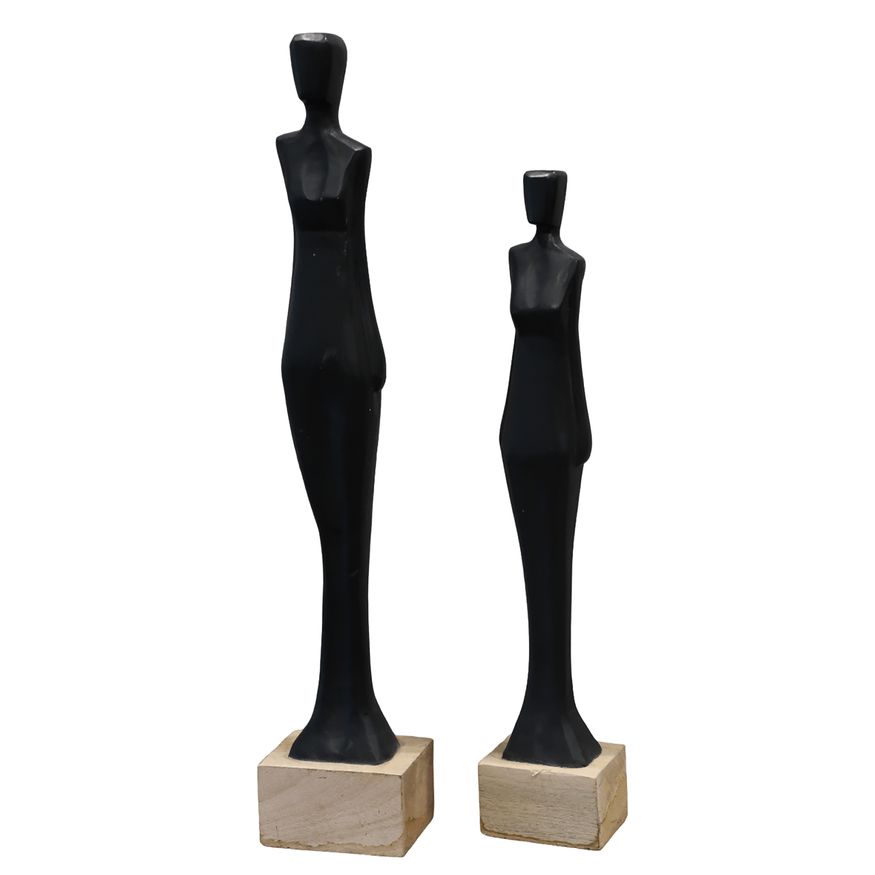 Sagebrook 29" Wood Standing Lady