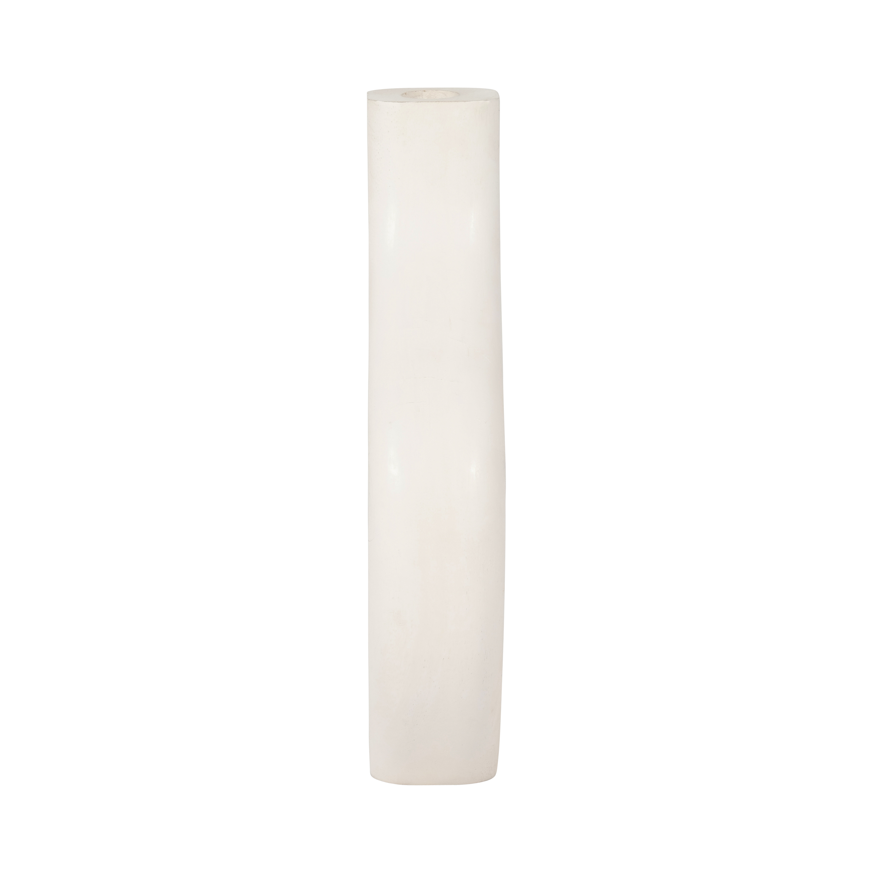 Sagebrook 12" Mango Wood Cut-out Vase - White