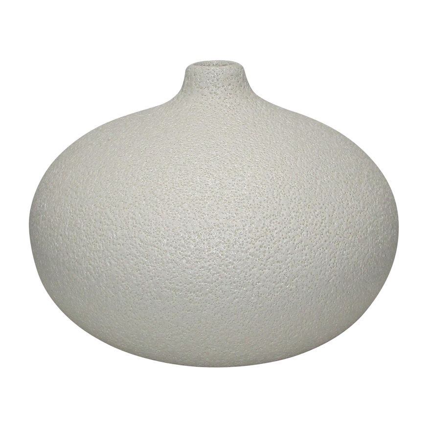 Sagebrook 5" Ceramic Round Volcanic Vase