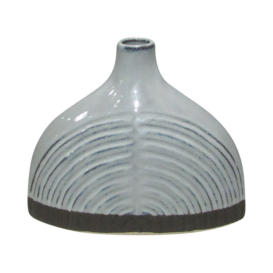 Sagebrook 6" Ceramic Half Dome Arch Vase