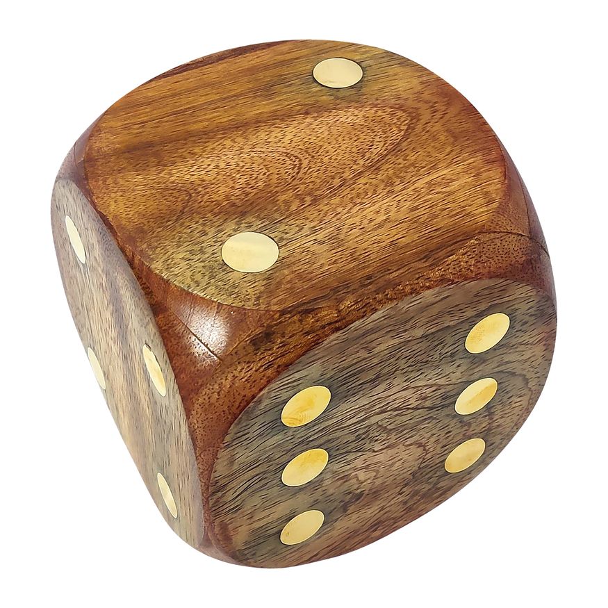 Sagebrook 4"x4" Wood Dice