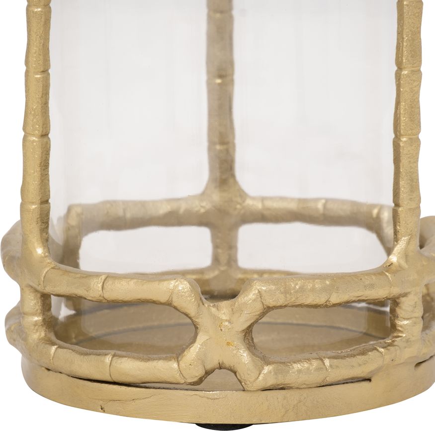 Sagebrook 13" Metal Hurricane Holder - Gold