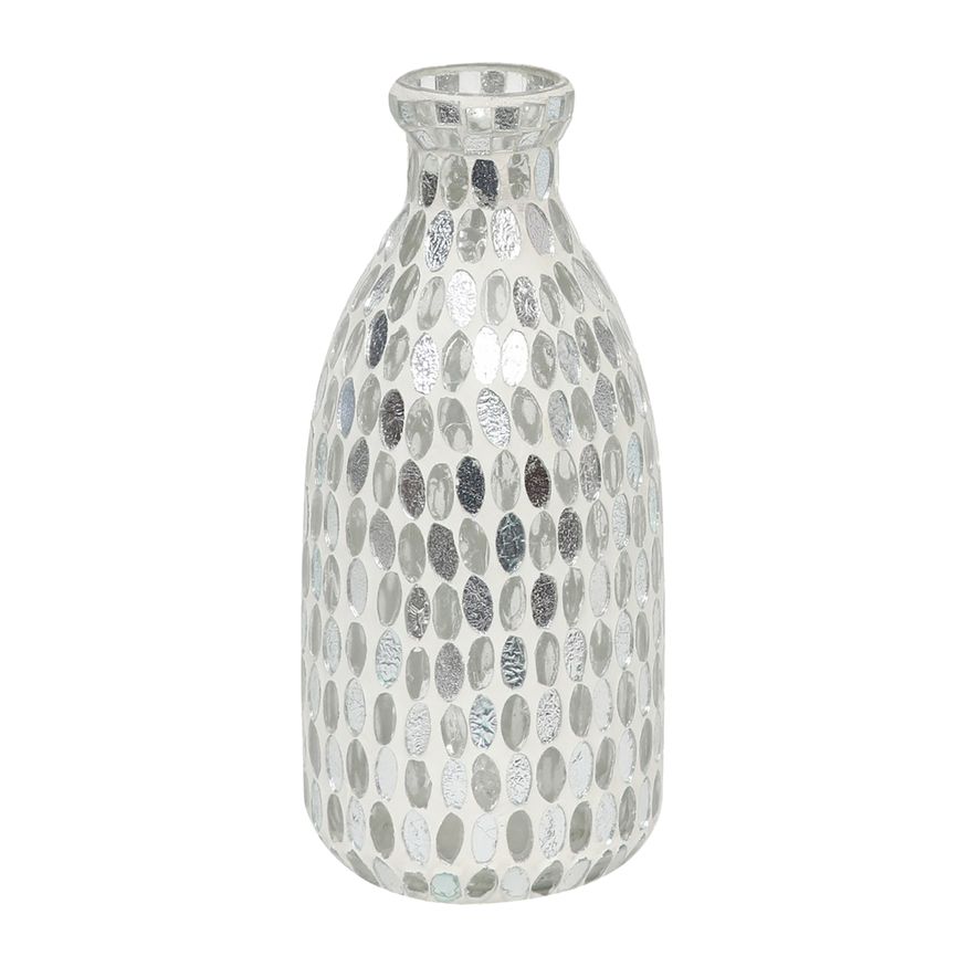 Sagebrook 9" Glass Mosaic Vase