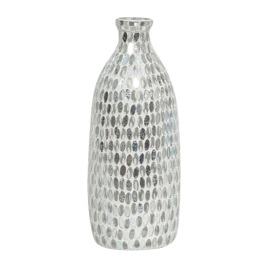 Sagebrook 18522 13" Glass Mosaic Vase