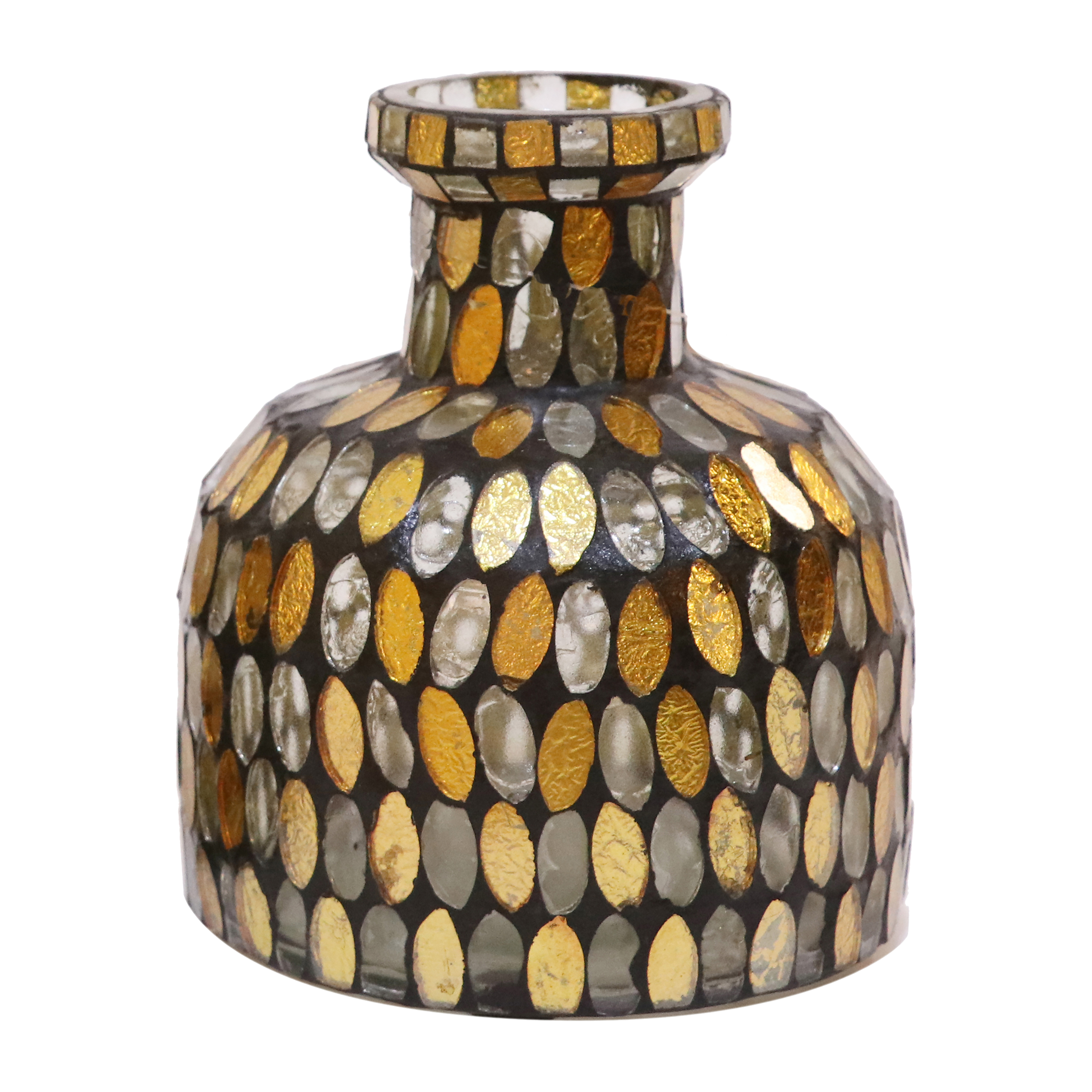 Sagebrook 18523 5" Glass Mosaic Vase