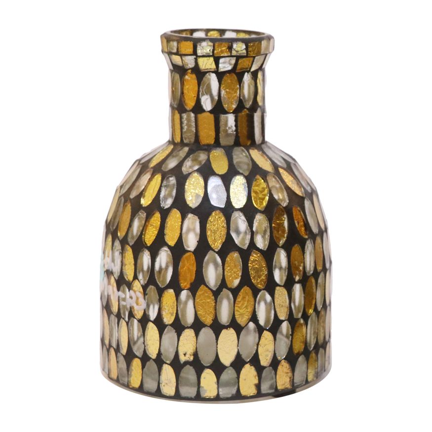 Sagebrook 18523 5" Glass Mosaic Vase