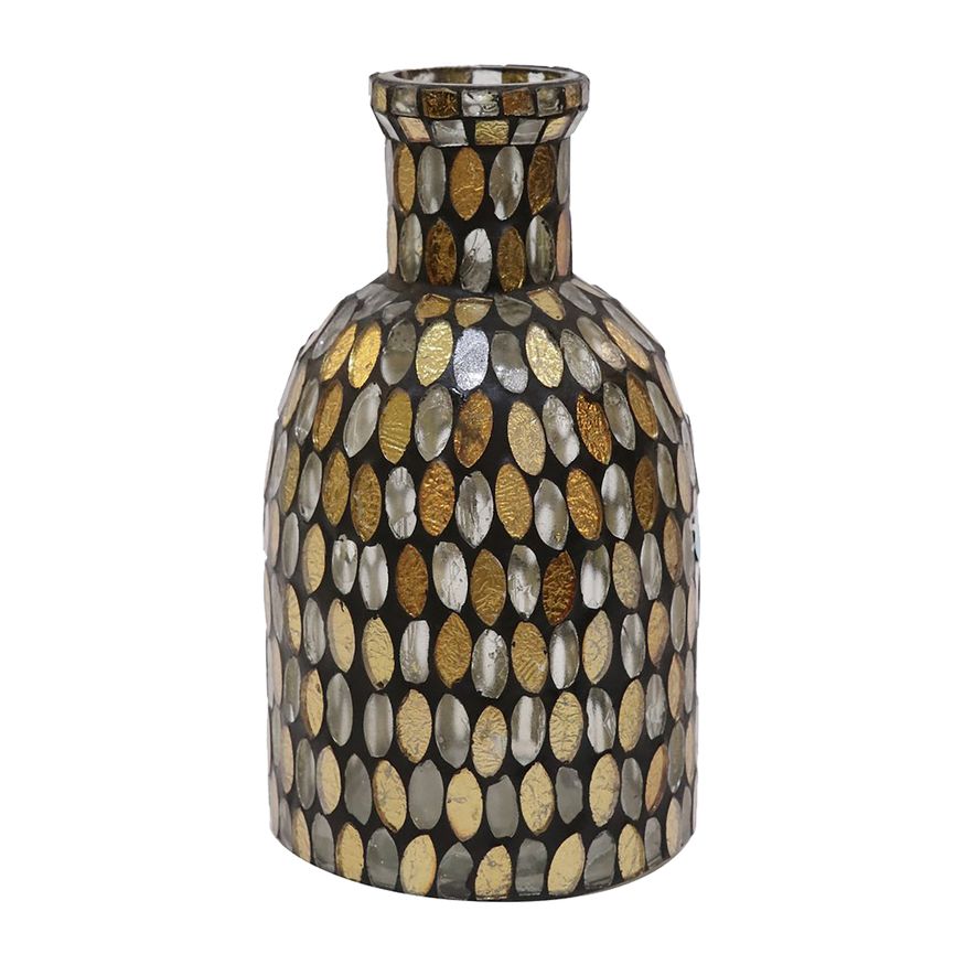 Sagebrook 18523 5" Glass Mosaic Vase