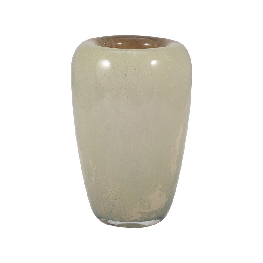 Sagebrook 8" Glass 2-tone Vase - Nude