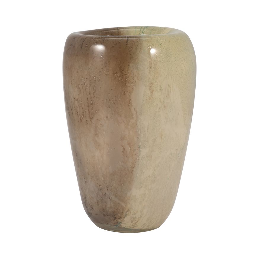 Sagebrook 11" Glass 2-tone Vase - Nude