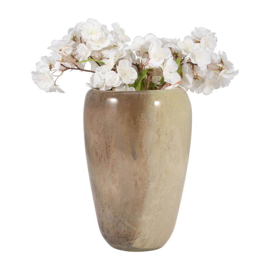 Sagebrook 11" Glass 2-tone Vase - Nude