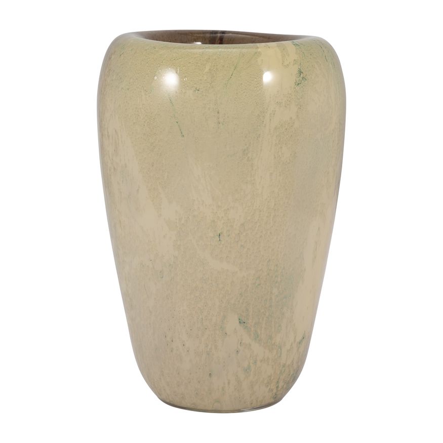 Sagebrook 13" Glass 2-tone Vase - Nude