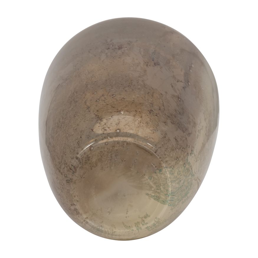 Sagebrook 13" Glass 2-tone Vase - Nude