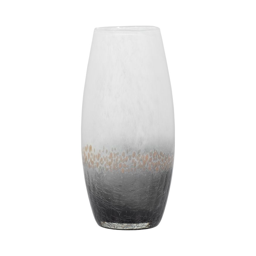 Sagebrook 11" Glass Crackle Vase - Multi