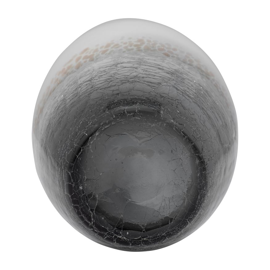 Sagebrook 11" Glass Crackle Vase - Multi