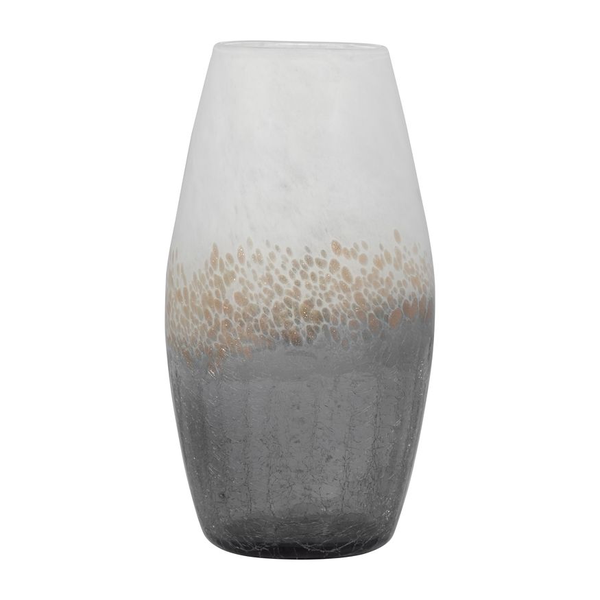 Sagebrook 8" Glass Crackle Vase