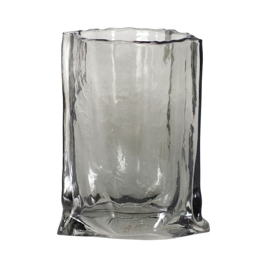 Sagebrook 9" Glass Paper Bag Vase