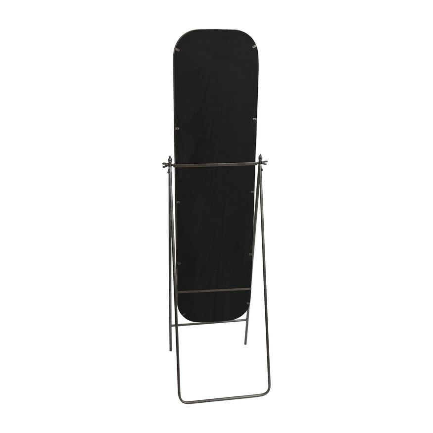 Sagebrook Metal Floor Mirror On Stand - Black