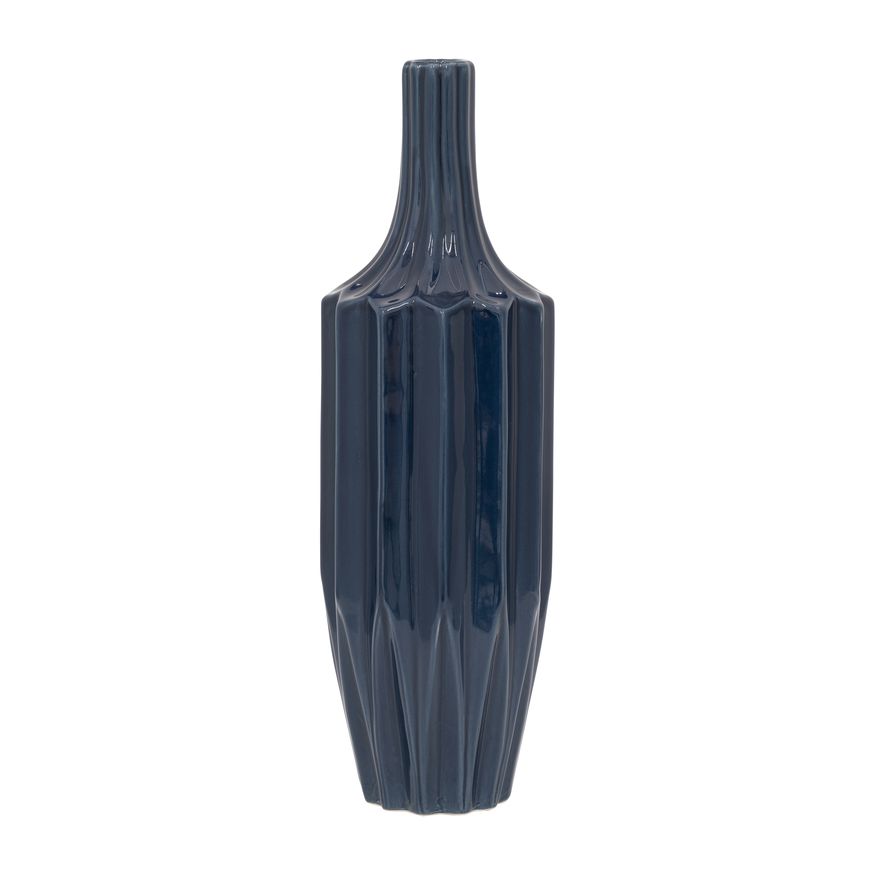 Sagebrook - 13" Ceramic Fluted Vase