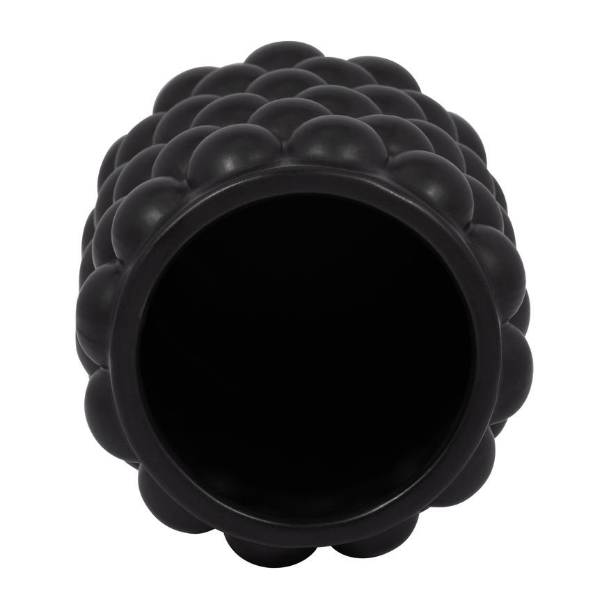 Sagebrook 7" Ceramic Bubble Vase - Black