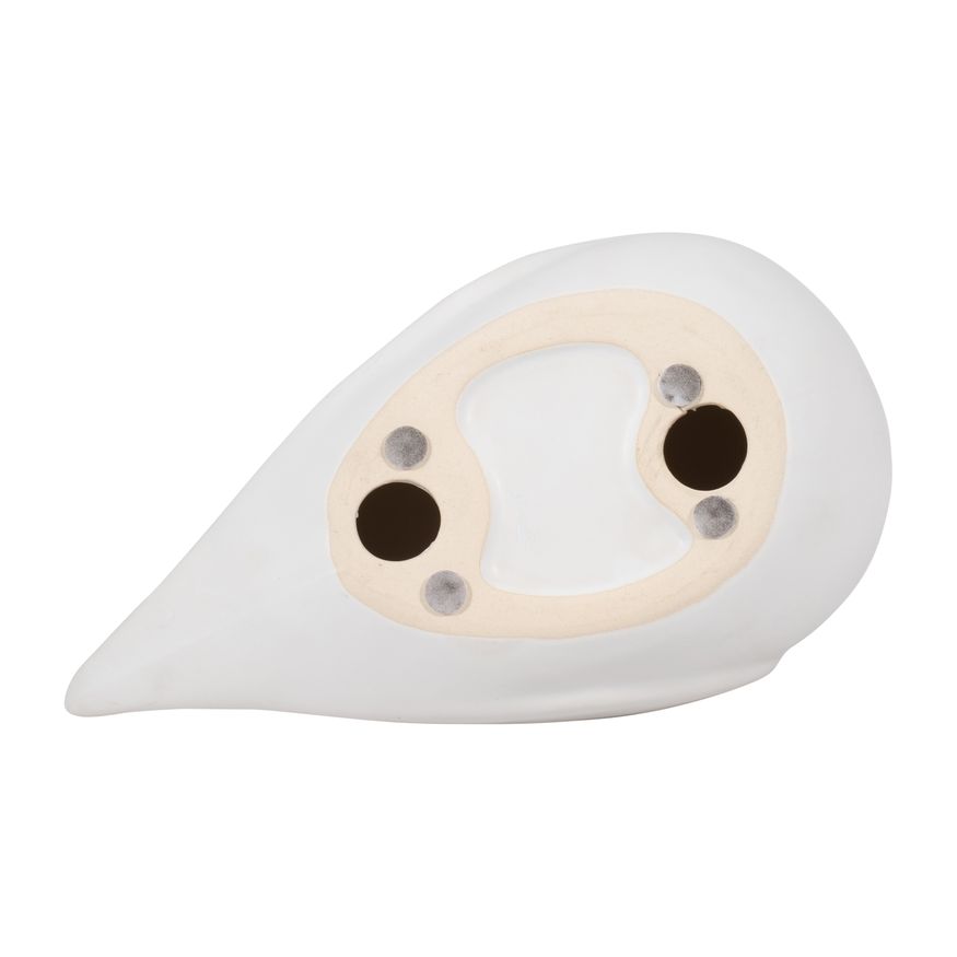 Sagebrook 8" Ceramic Chubby Bird - White