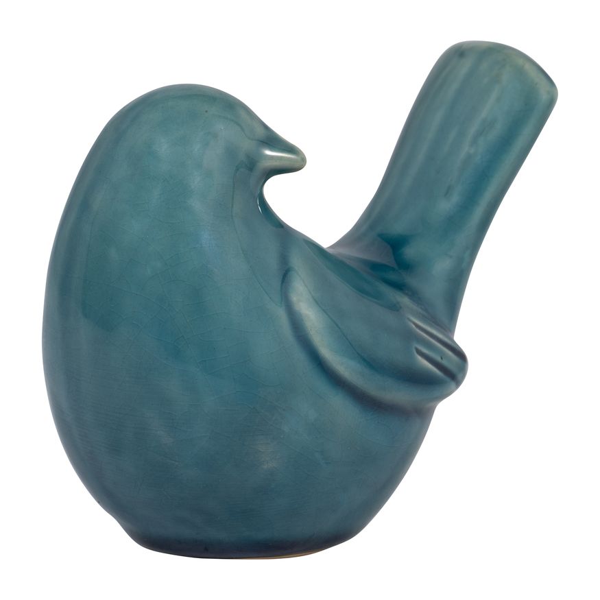 Sagebrook 5" Ceramic Side View Bird - Blue