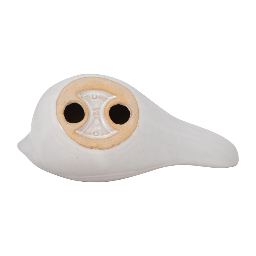 Sagebrook - 7" Ceramic Sitting Bird in Ivory